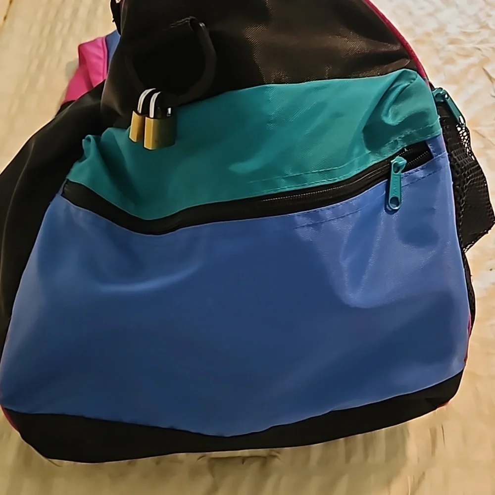 80s Locomotor Sport USA large gym bag duffle bag